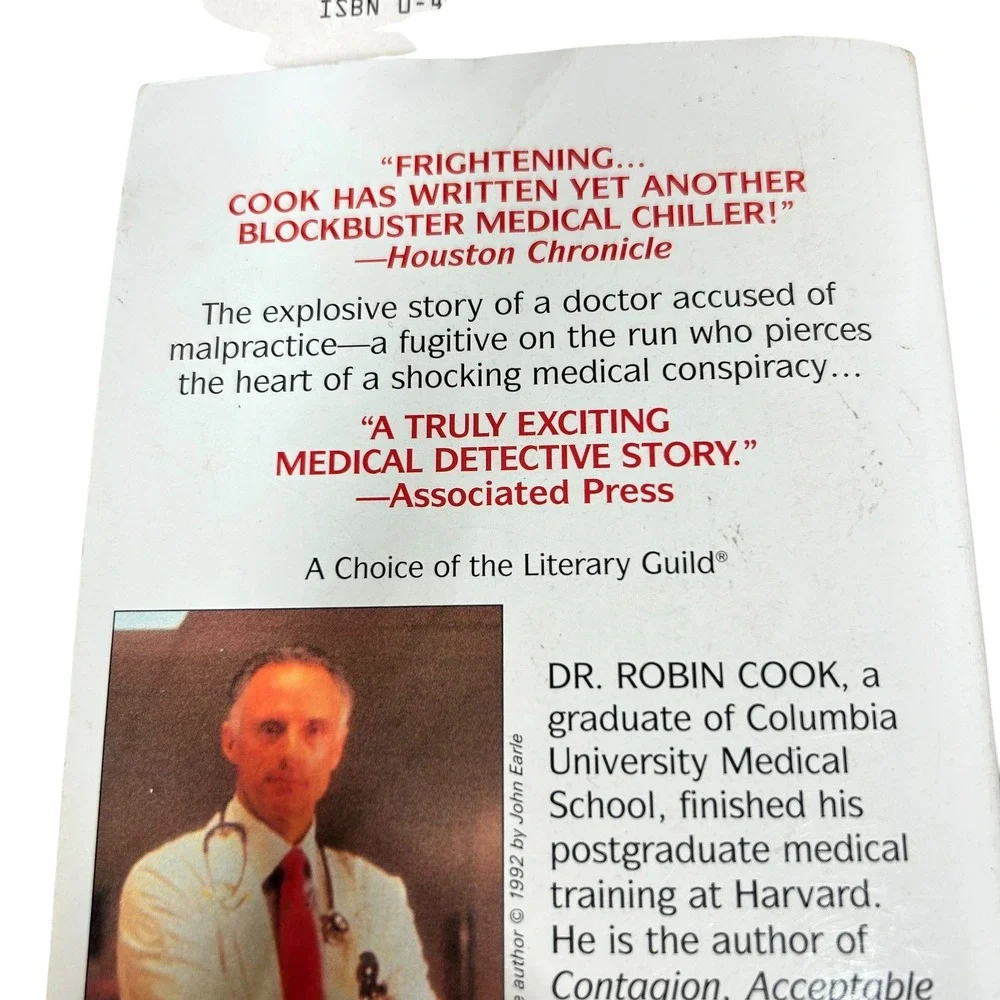 Vtg Robin Cook Medical Thriller Paperback Book Lot 5 Outbreak Vector Fever More